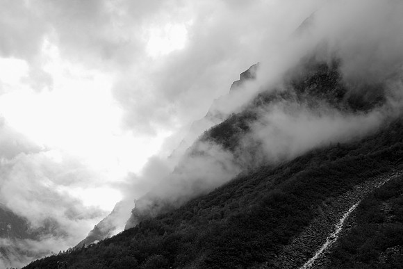 Clouds Clinging to the Fjord
